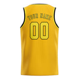Custom Gold & Light Yellow Colors Design Sports Basketball Jersey