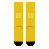 Custom Gold Light Yellow Knee-High Sock