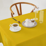 Custom Gold Light Yellow Square Table Cloth