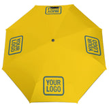 Custom Gold Blue Green Automatic Umbrella