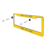 Custom Gold Blue Green License Plate Frame