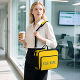 Custom Gold Blue Green Lunch Bag