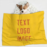 Custom Gold Orange Pet Blanket