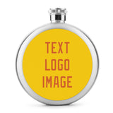 Custom Gold Orange Hip Flask