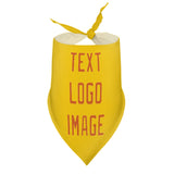 Custom Gold Orange Pet Scarf