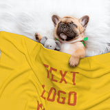 Custom Gold Orange Pet Blanket