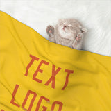Custom Gold Orange Pet Blanket