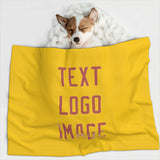 Custom Gold Copper Rose Pet Blanket