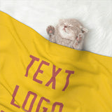 Custom Gold Copper Rose Pet Blanket