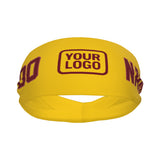 Custom Gold Crimson Red Sports headband