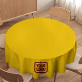 Custom Gold Crimson Red Round Table Cloth