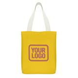 Custom Gold Crimson Red Canvas Tote Bag