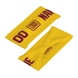 Custom Gold Crimson Red Sports headband