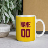 Custom Gold Crimson Red Mug