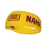 Custom Gold Crimson Red Sports headband