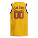 Custom Gold & Copper Rose Colors Design Sports Basketball Jersey
