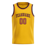 Custom Gold & Copper Rose Colors Design Sports Basketball Jersey