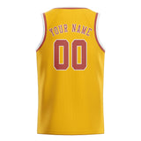 Custom Gold & Copper Rose Colors Design Sports Basketball Jersey