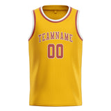 Custom Gold & Copper Rose Colors Design Sports Basketball Jersey