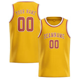 Custom Gold & Copper Rose Colors Design Sports Basketball Jersey