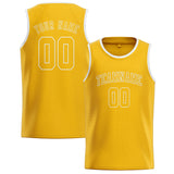 Custom Gold & Gold Colors Design Sports Basketball Jersey