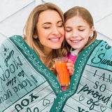 Blanket for Daughter Gifts, “You Are My Sunshine I Am So Proud of You I Love You to the Moon and Back”, From Mom Dad, Birthday, Christmas, Motivational Inspirational
