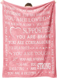 Gifts for Son Blanket, “You Are Loved, Supported, Brave, Courageous, Strong”, From Mom Dad, Birthday, Christmas, Encouragement, Inspirational