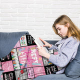 Blanket for Teacher Gifts, “Best Teacher Ever”, From Student, Birthday Christmas Graduation Holiday, Inspirational Motivational