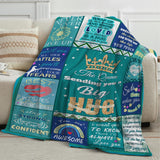 Blanket for Daughter Gifts, “The Queen Sending You a Big Hug”, From Mom Dad, Birthday, Christmas, Everyday Encouragement, Inspirational