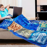 Gifts for Son Blanket - Best Son Ever - From Parents, Birthday, Graduation, Everyday Encouragement, Inspirational Motivational