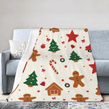 Christmas Gifts Blanket for Son, "You're Sweet Like Gingerbread", From Mom Dad, Birthday, Holiday, Everyday Encouragement, Inspirational