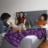 Blanket for Son Gifts, “POSITIVE Thinking of You Joyful Strength Healing”, From Mom Dad, Birthday Christmas Graduation, Inspirational Motivational