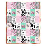 Blanket for Daughter Gifts - Love You Till the Cows Come Home,” From Parents, Birthday, Christmas, Everyday Encouragement, Inspirational