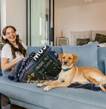 Blanket for Son Gifts, “May the Music Be With You”, From Mom Dad, Birthday, Christmas, Graduation, Inspirational, Motivational