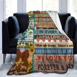 Blanket for Daughter Gifts - You Are My Sunshine, I Am So Proud You, I Love You to the Moon and Back - From Mom, Birthday, Christmas, Everyday Encouragement, Inspirational Motivational