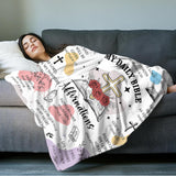 Blanket for Son Gifts, “My Daily Bible Affirmations”, From Mom and Dad, Birthday, Christmas, Everyday Encouragement, Inspirational