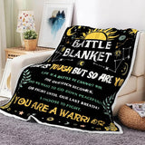 Blanket for Son Gifts, “Battle Blanket, Life Is Tough But So Are You”, From Mom Dad, Birthday, Graduation, Everyday Encouragement, Inspirational