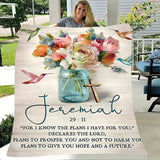 Gifts for Daughter Blanket - For I Know the Plans I Have for You,” From Parents, Birthday, Christmas, Everyday Encouragement, Inspirational Motivational