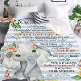 Blanket for Daughter Gifts - To My Beautiful Daughter When Life Gets Hard & You Feel All Alone - From Mom, Birthday, Graduation, Everyday Encouragement, Inspirational Motivational