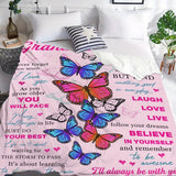 Gifts for Granddaughter Blanket - To My Granddaughter Never Forget How Much I Love You,” From Grandparents, Birthday, Graduation, Everyday Encouragement, Inspirational Motivational