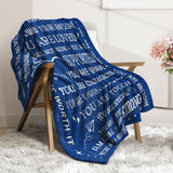 Blanket for Son Gifts, “You Are Loved You Are Supported You Are Brave You Are Strong”, From Mom Dad, Birthday Christmas Graduation, Inspirational
