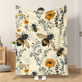Gifts for Nature Lovers Blanket - Bee Happy,” From Friends, Birthday, Holiday, Everyday Encouragement, Inspirational