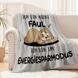 Gifts for Son Blanket, “Ich bin nicht faul, ich bin im Energiesparmodus”, From Parents, Birthday, Christmas, Everyday Encouragement, Motivational
