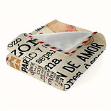 Blanket for Daughter Gifts, “Para Mi Hija Centro de Esta Manta Hay Un Trozo de Mi Corazón”, From Dad, Birthday, Christmas, Inspirational