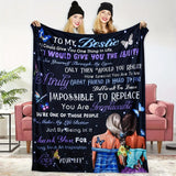 Blanket for Bestie Gifts - I Would Give You The Ability To See Yourself Through My Eyes - From BFF, Birthday, Christmas, Everyday Encouragement, Inspirational