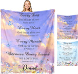 Blanket for Daughter Gifts, “You Are Chosen Made for a Purpose a Child of God”, From Mom Dad Parents, Birthday Christmas Graduation, Inspirational