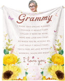 Blanket for Grammy Gifts, “I made this special blanket. I hugged it really tight... I love you”, From Grandchildren, Birthday, Christmas, Inspirational