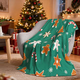 Christmas Gifts Blanket for Son, "You're Sweet Like Gingerbread", From Mom Dad, Birthday, Holiday, Everyday Encouragement, Inspirational