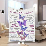 Blanket for Granddaughter Gifts - To My Granddaughter Never Forget How Much I Love You,” From Grandparents, Birthday, Graduation, Everyday Encouragement, Inspirational