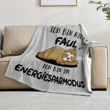 Gifts for Son Blanket, “Ich bin nicht faul, ich bin im Energiesparmodus”, From Parents, Birthday, Christmas, Everyday Encouragement, Motivational